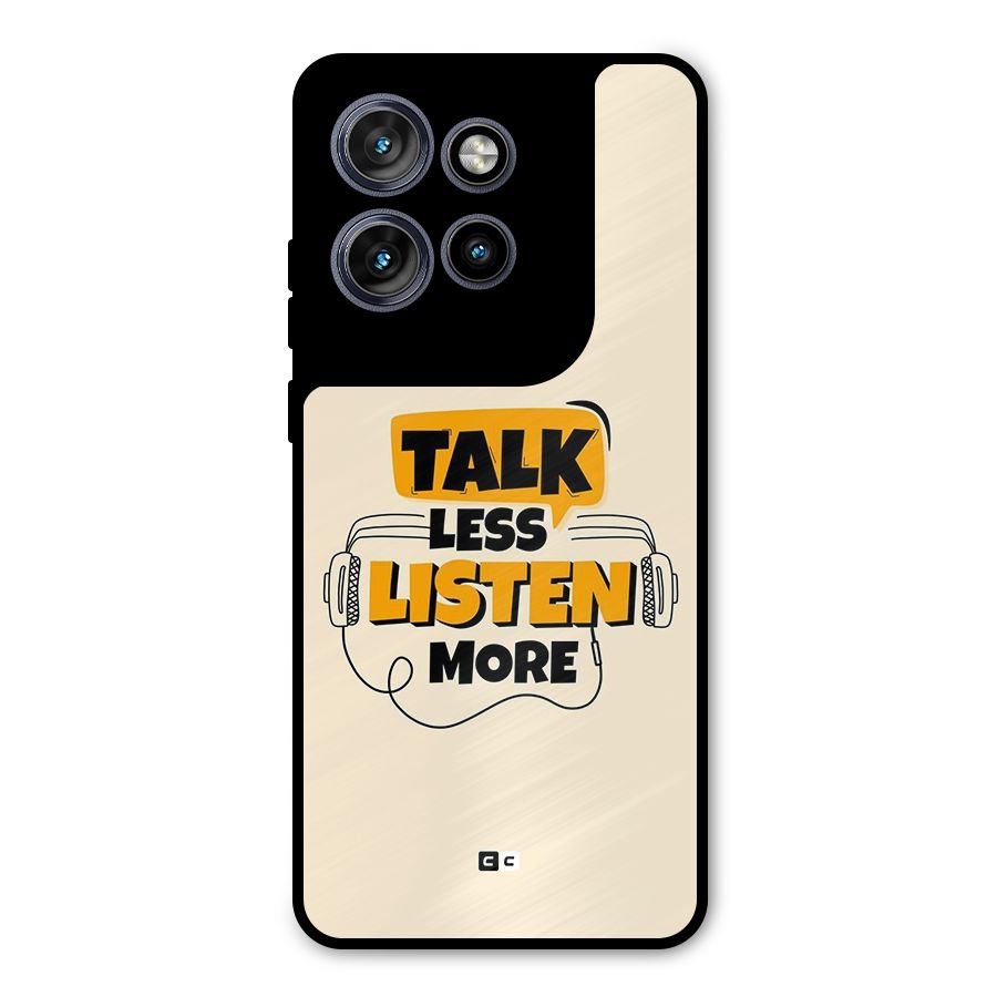 Listen More Metal Back Case for Motorola Edge 50 Neo