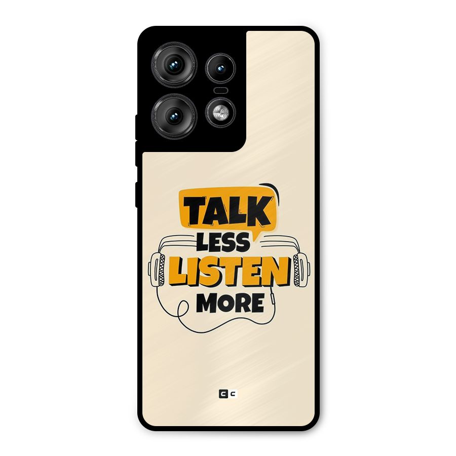 Listen More Metal Back Case for Motorola Edge 50 Pro
