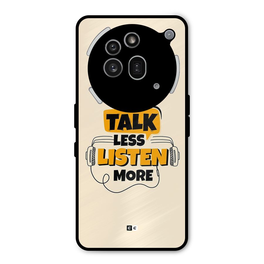 Listen More Metal Back Case for Nothing Phone 3a Pro