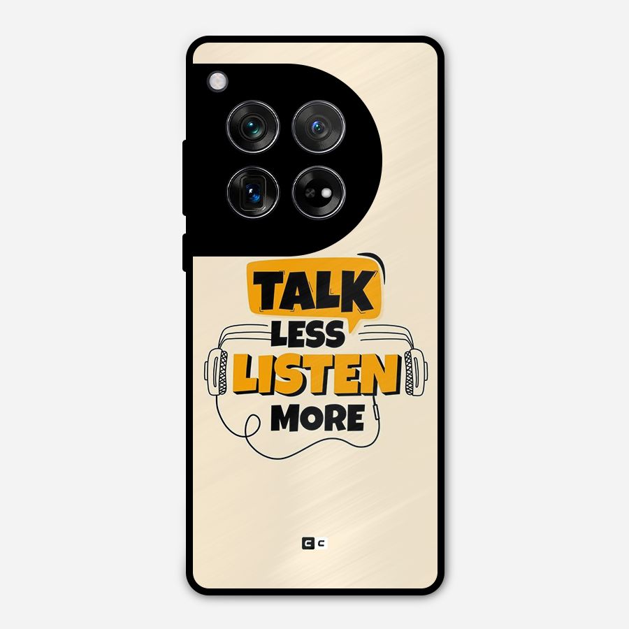 Listen More Metal Back Case for OnePlus 12