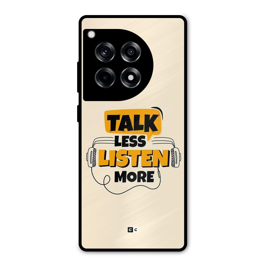 Listen More Metal Back Case for OnePlus 12R