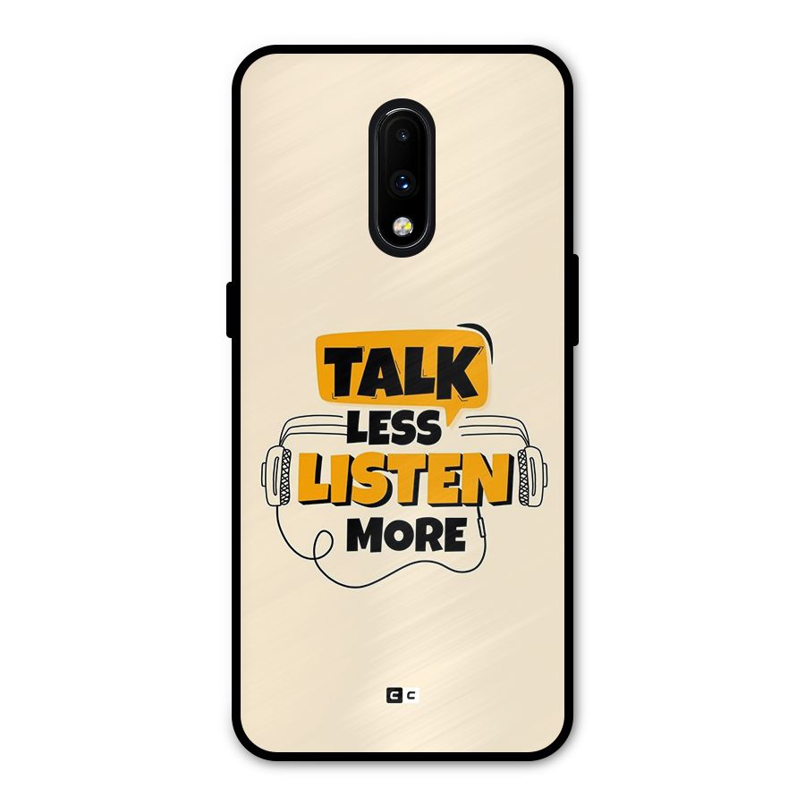 Listen More Metal Back Case for OnePlus 7