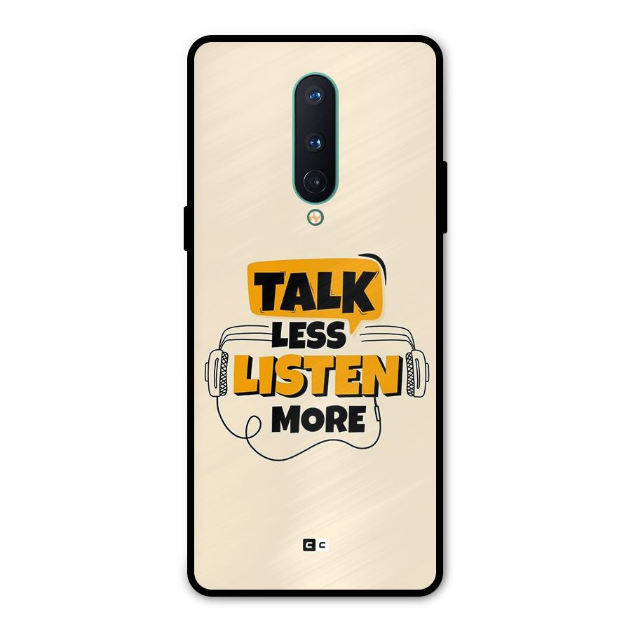 Listen More Metal Back Case for OnePlus 8