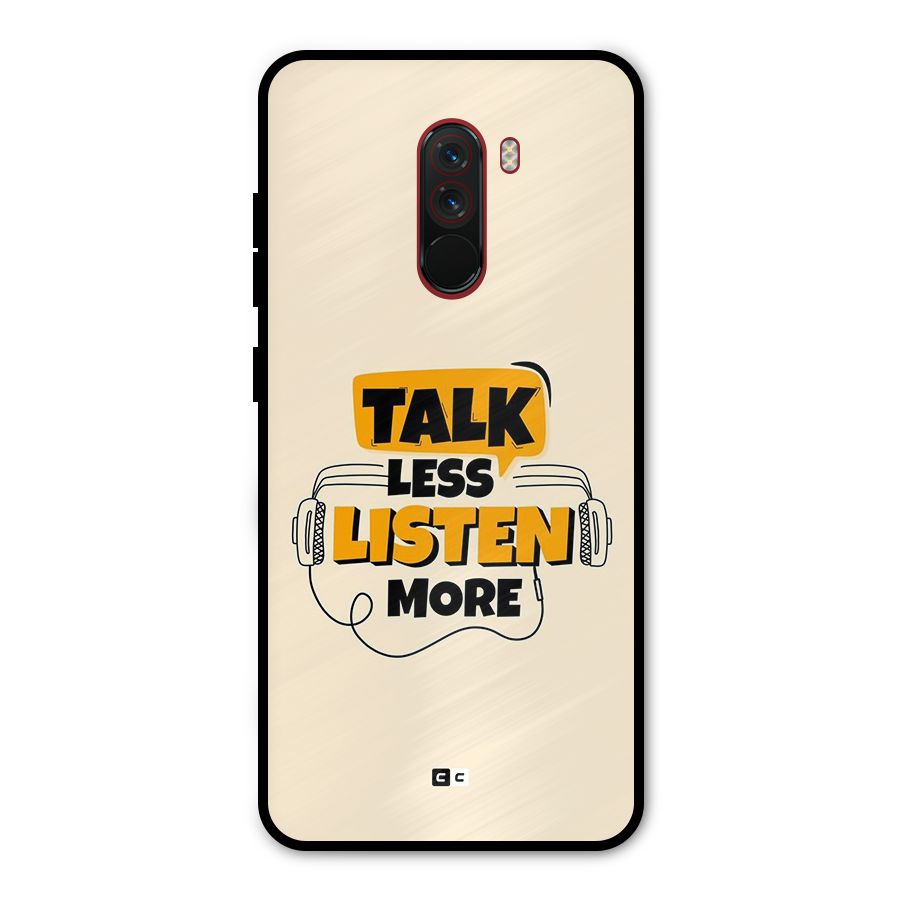 Listen More Metal Back Case for Poco F1
