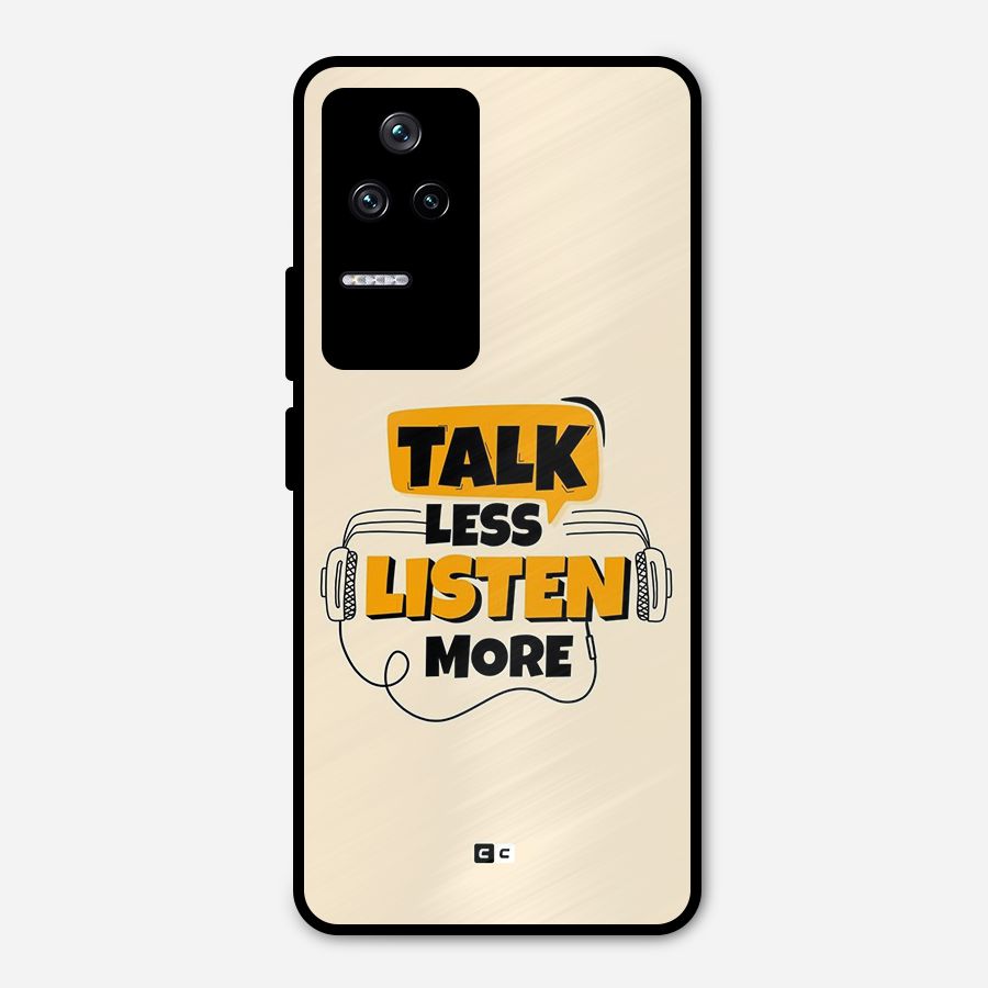 Listen More Metal Back Case for Poco F4 5G