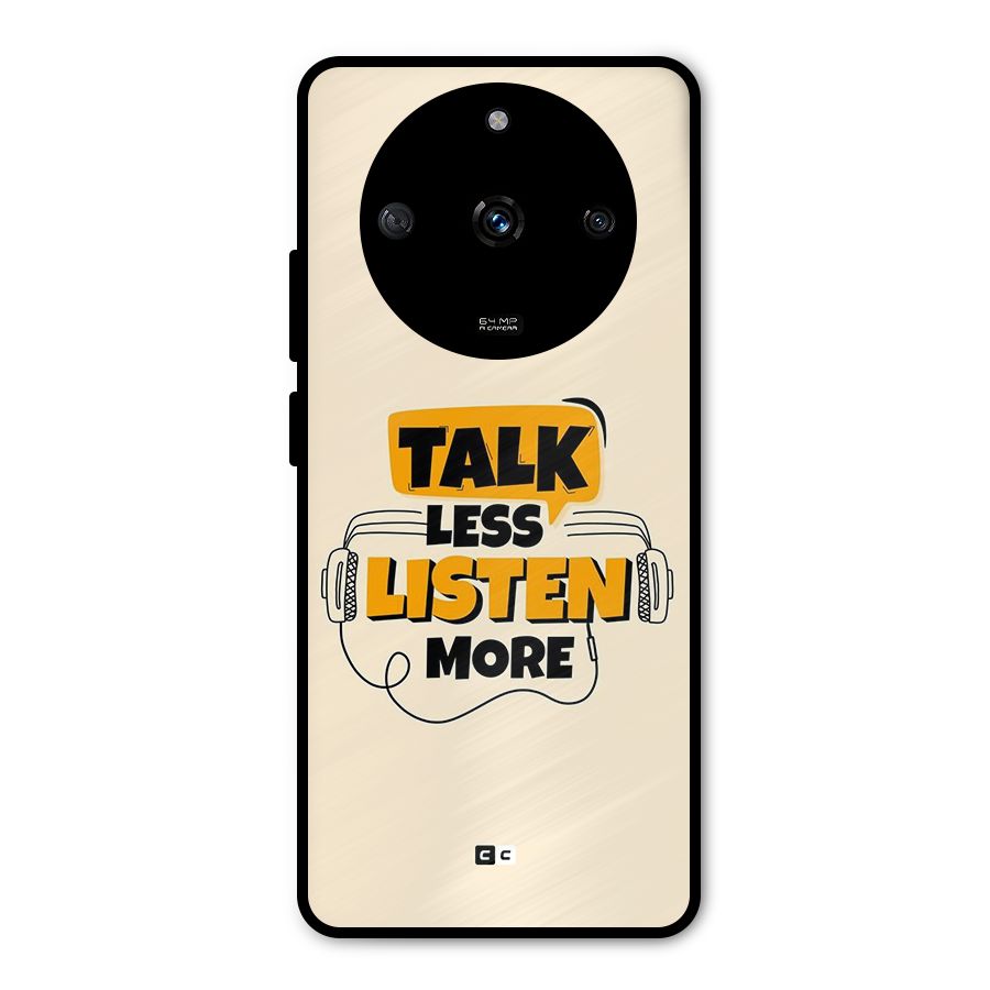 Listen More Metal Back Case for Realme Narzo 60 5G