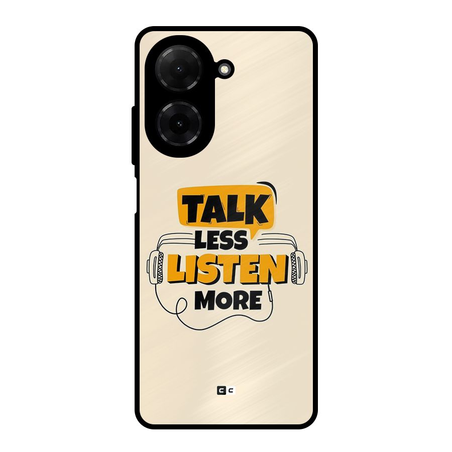 Listen More Metal Back Case for Redmi A5 4G