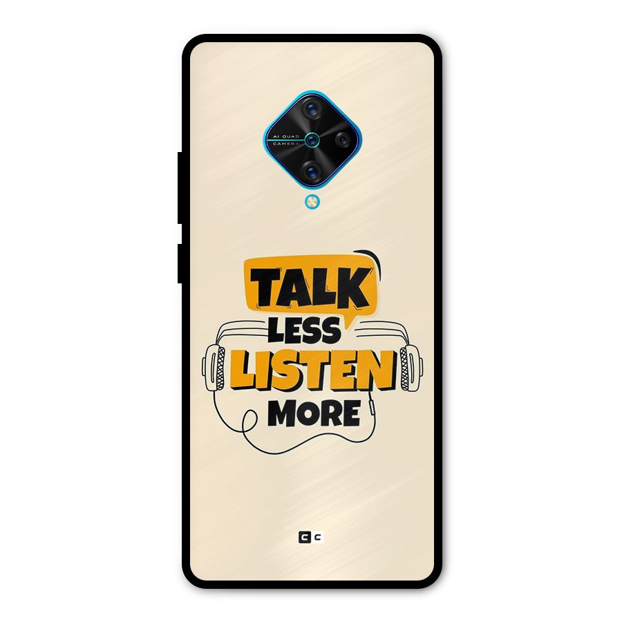 Listen More Metal Back Case for Vivo S1 Pro