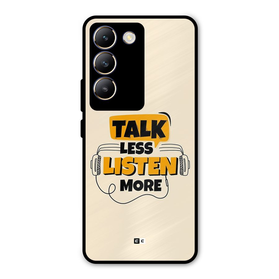 Listen More Metal Back Case for Vivo T3 5G