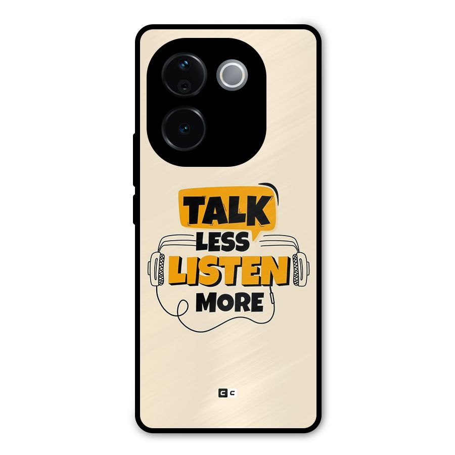 Listen More Metal Back Case for Vivo T3 Pro
