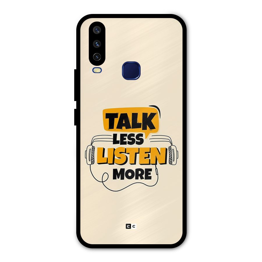 Listen More Metal Back Case for Vivo V17