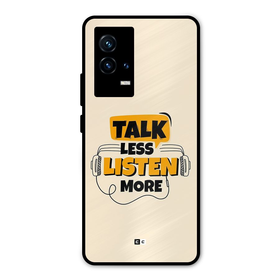 Listen More Metal Back Case for iQOO 9 5G