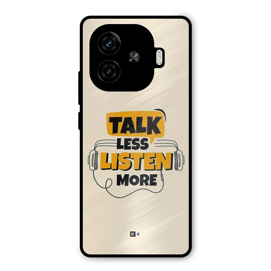 Listen More Metal Back Case for iQOO Z9 Turbo