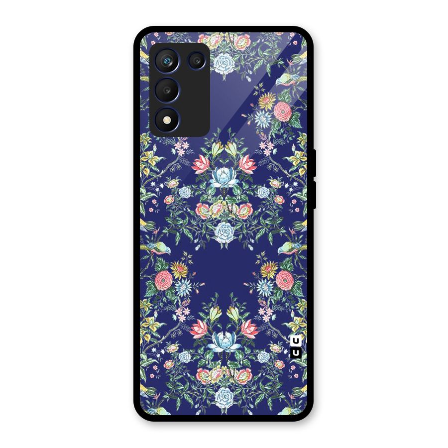 Little Flowers Pattern Glass Back Case for Realme 9 5G Speed