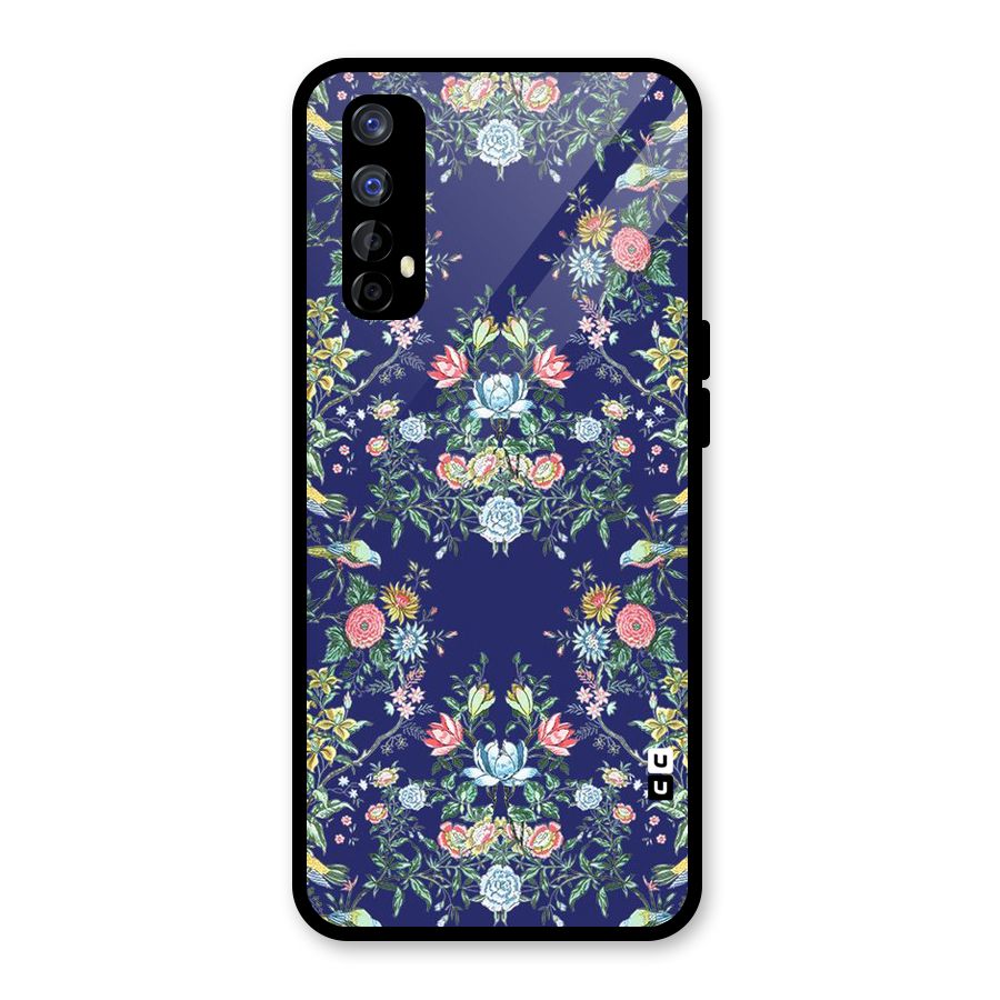 Little Flowers Pattern Glass Back Case for Realme Narzo 20 Pro