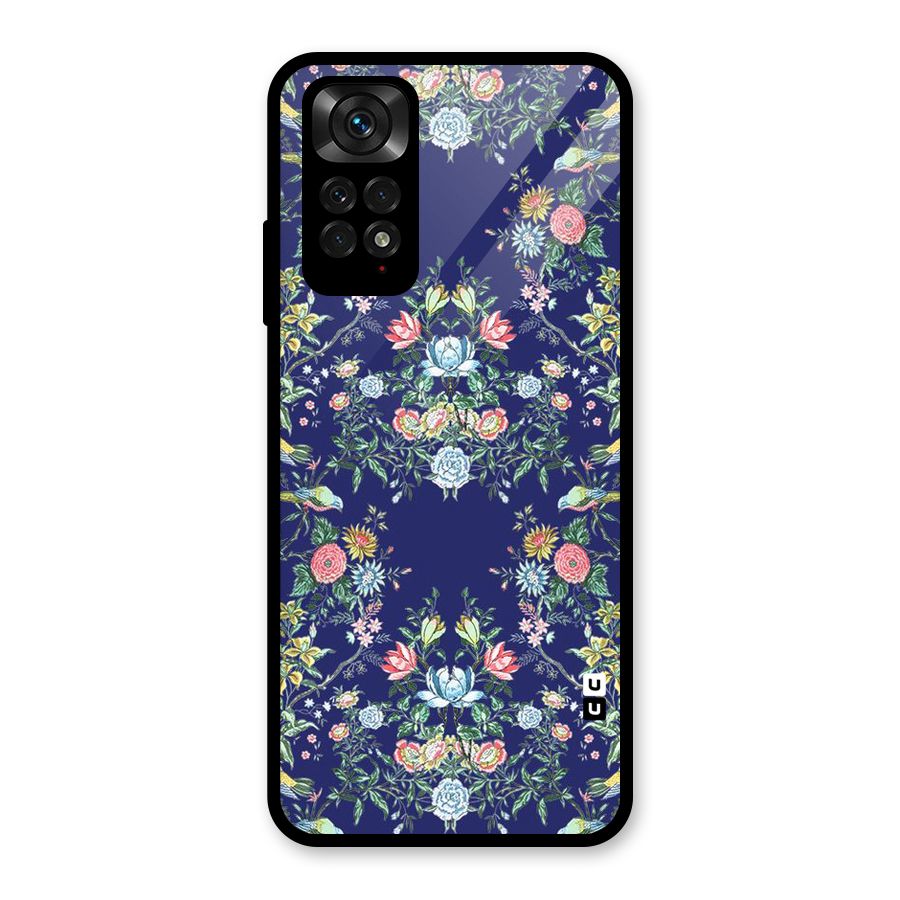 Little Flowers Pattern Glass Back Case for Redmi Note 11S