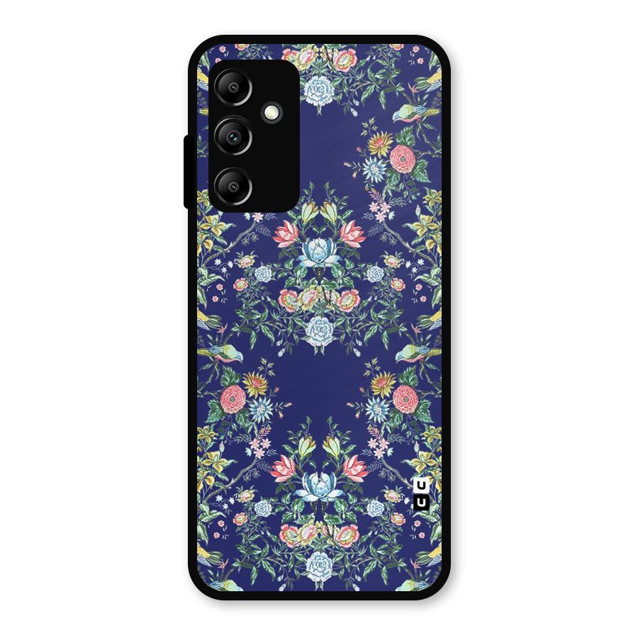 Little Flowers Pattern Metal Back Case for Galaxy A14 5G