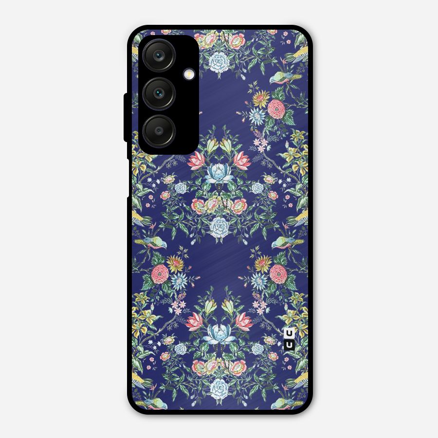 Little Flowers Pattern Metal Back Case for Galaxy A25 5G