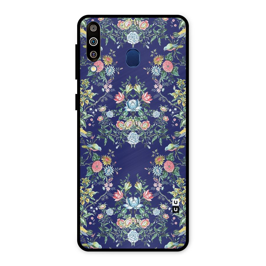 Little Flowers Pattern Metal Back Case for Galaxy M30