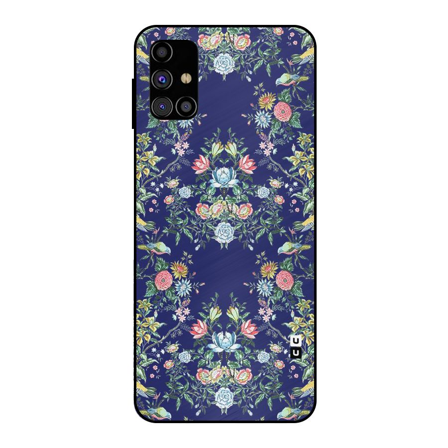 Little Flowers Pattern Metal Back Case for Galaxy M31s