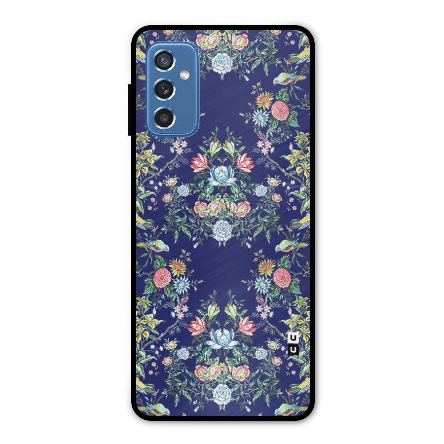 Little Flowers Pattern Metal Back Case for Galaxy M52 5G