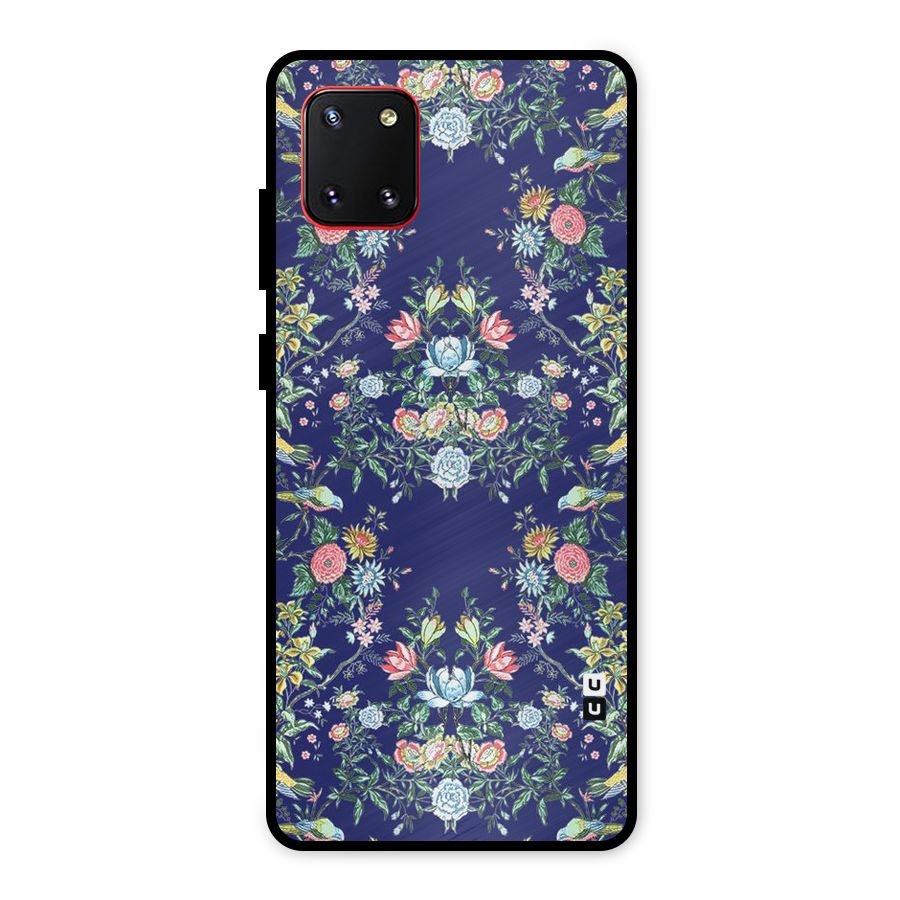 Little Flowers Pattern Metal Back Case for Galaxy Note 10 Lite