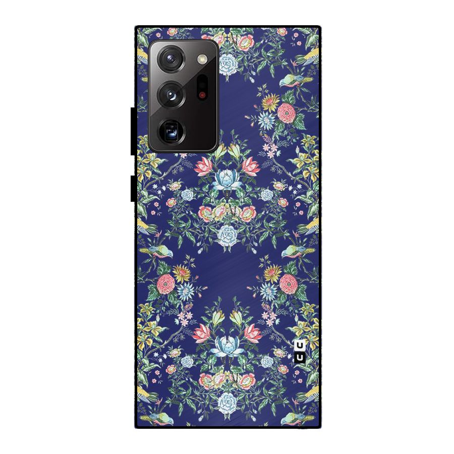 Little Flowers Pattern Metal Back Case for Galaxy Note 20 Ultra