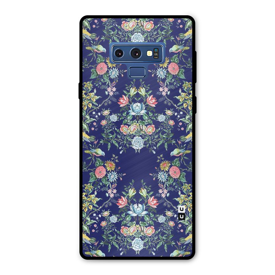 Little Flowers Pattern Metal Back Case for Galaxy Note 9