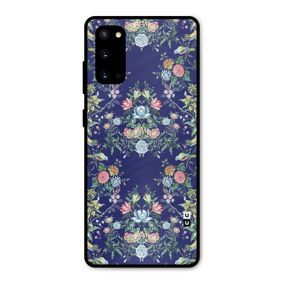 Little Flowers Pattern Metal Back Case for Galaxy S20