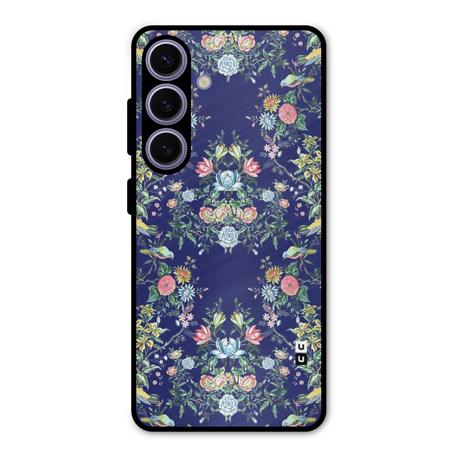 Little Flowers Pattern Metal Back Case for Galaxy S24