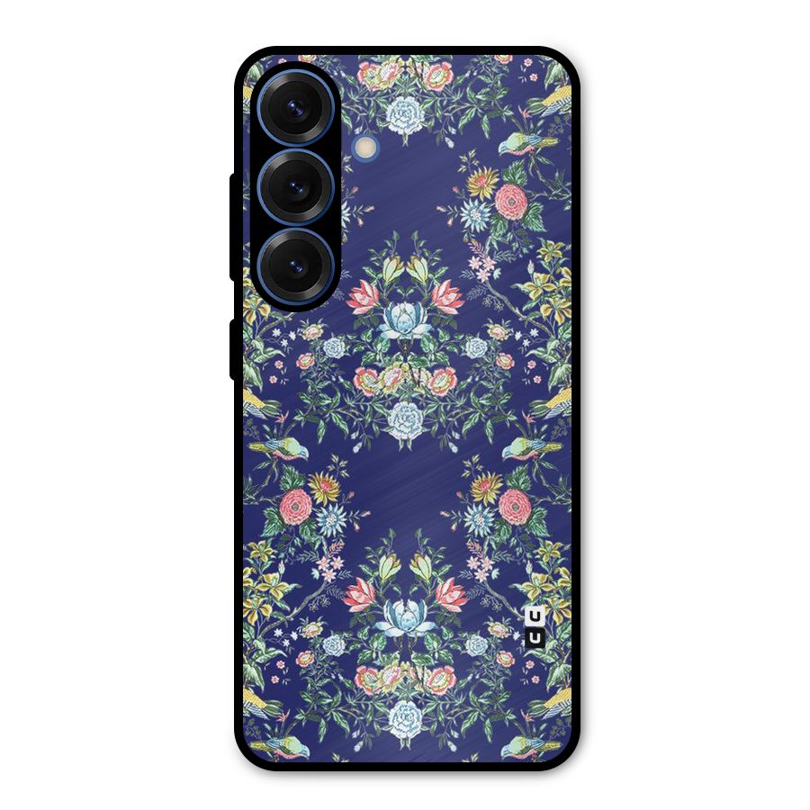 Little Flowers Pattern Metal Back Case for Galaxy S25