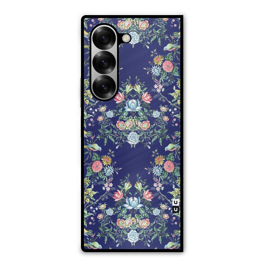 Little Flowers Pattern Metal Back Case for Galaxy Z Fold6