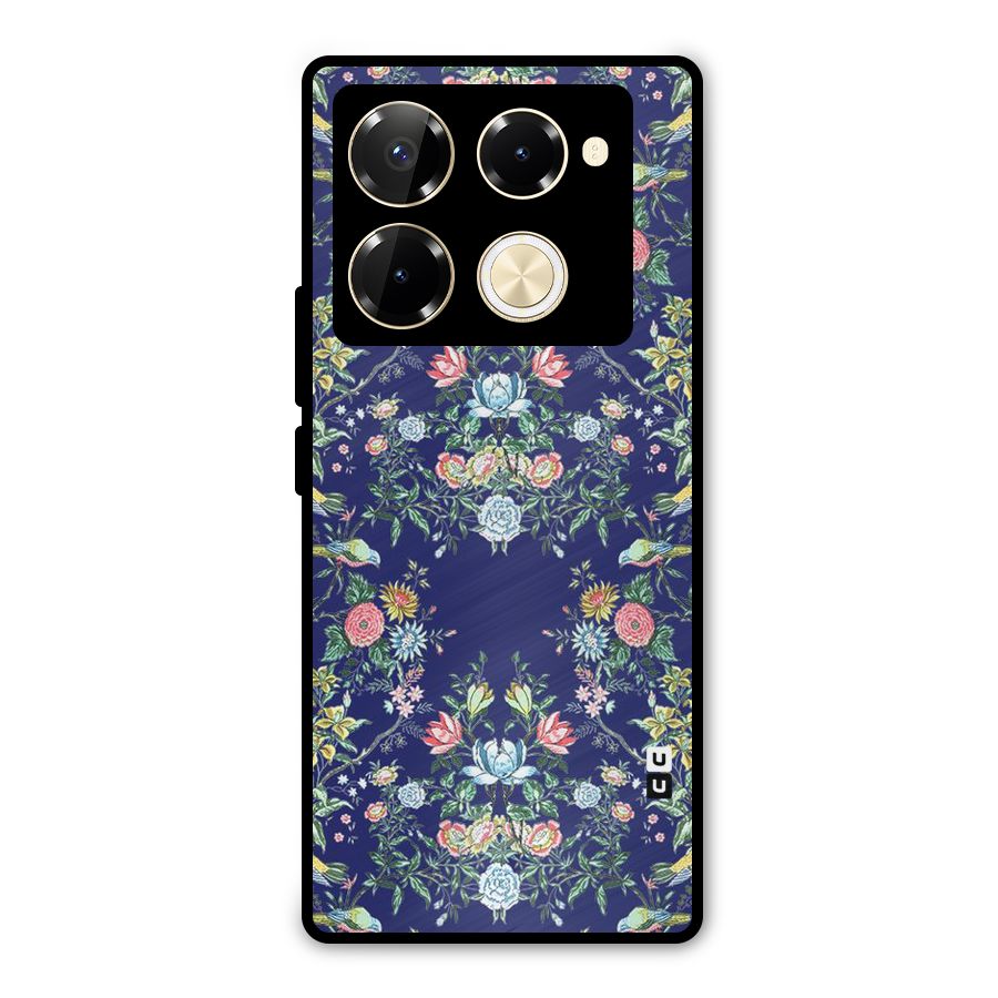 Little Flowers Pattern Metal Back Case for Infinix Note 40 Pro Plus