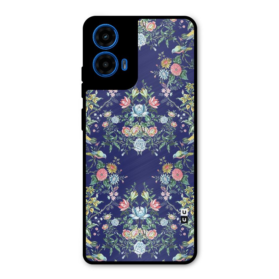 Little Flowers Pattern Metal Back Case for Moto G45