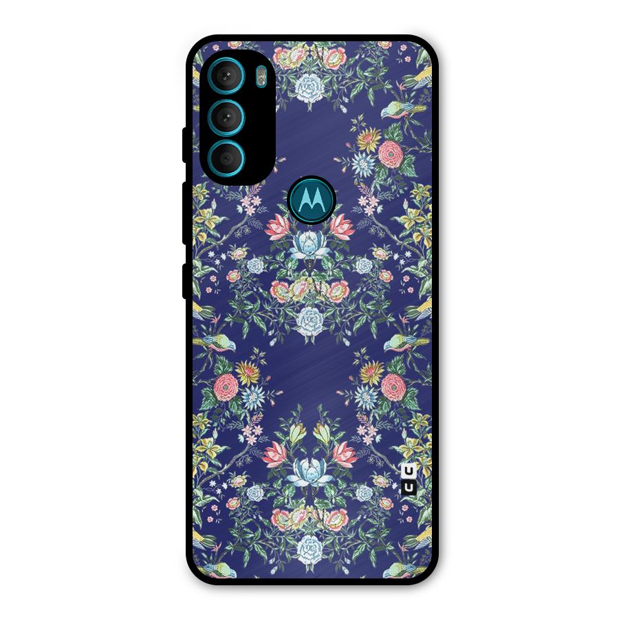 Little Flowers Pattern Metal Back Case for Moto G71 5G