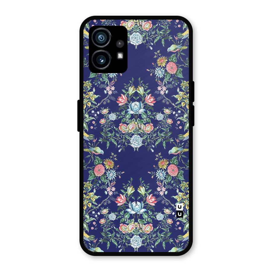Little Flowers Pattern Metal Back Case for Nothing Phone 1