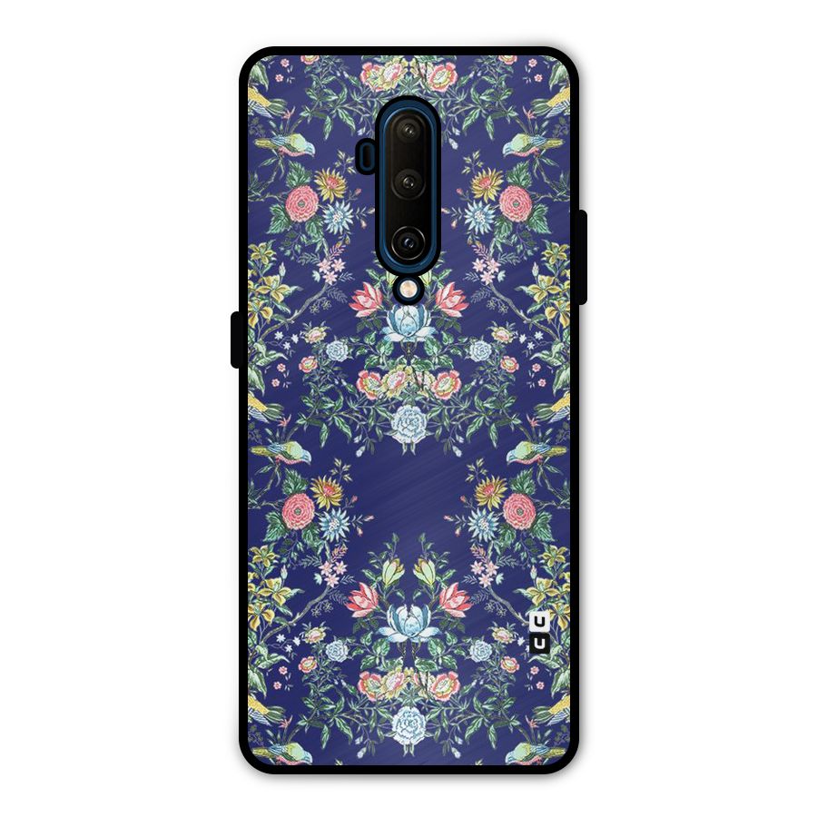 Little Flowers Pattern Metal Back Case for OnePlus 7T Pro