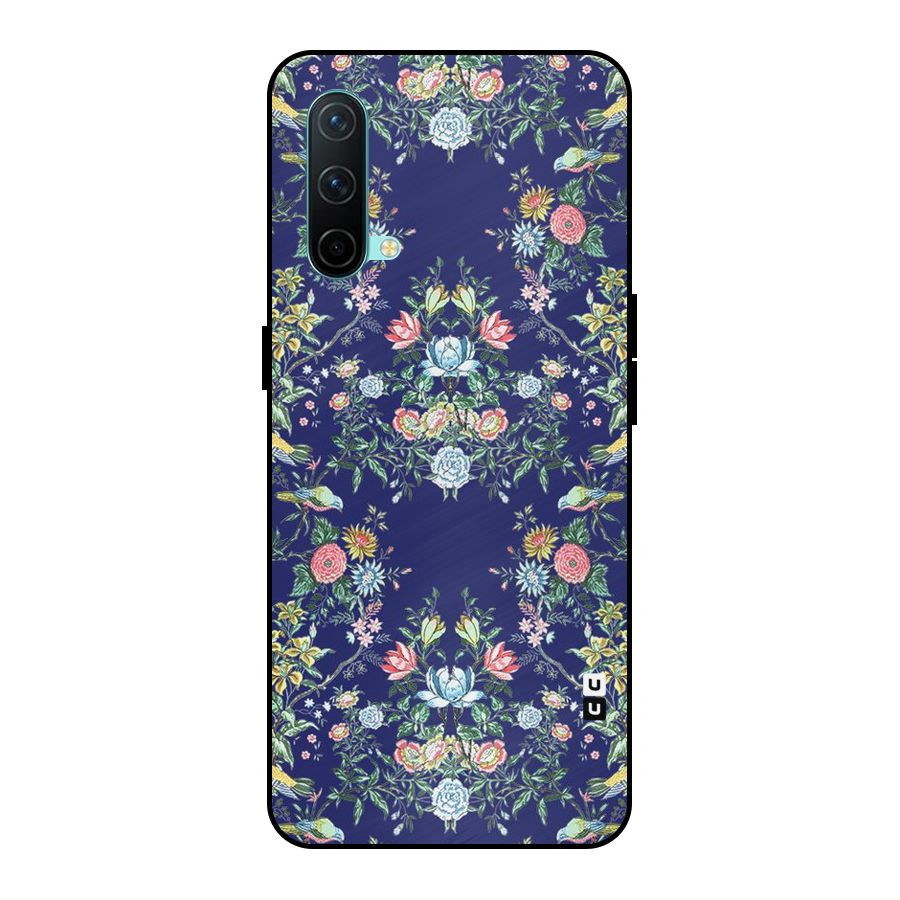 Little Flowers Pattern Metal Back Case for OnePlus Nord CE 5G