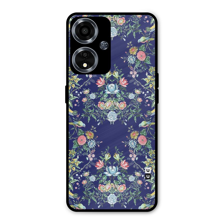 Little Flowers Pattern Metal Back Case for Oppo A59