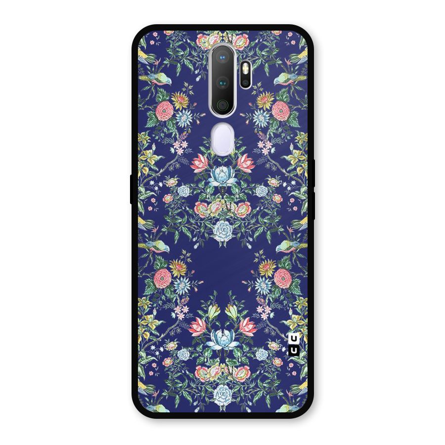 Little Flowers Pattern Metal Back Case for Oppo A9 (2020)