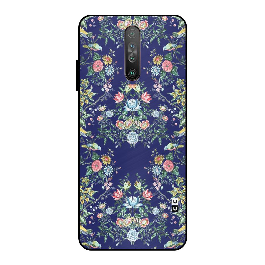 Little Flowers Pattern Metal Back Case for Poco X2