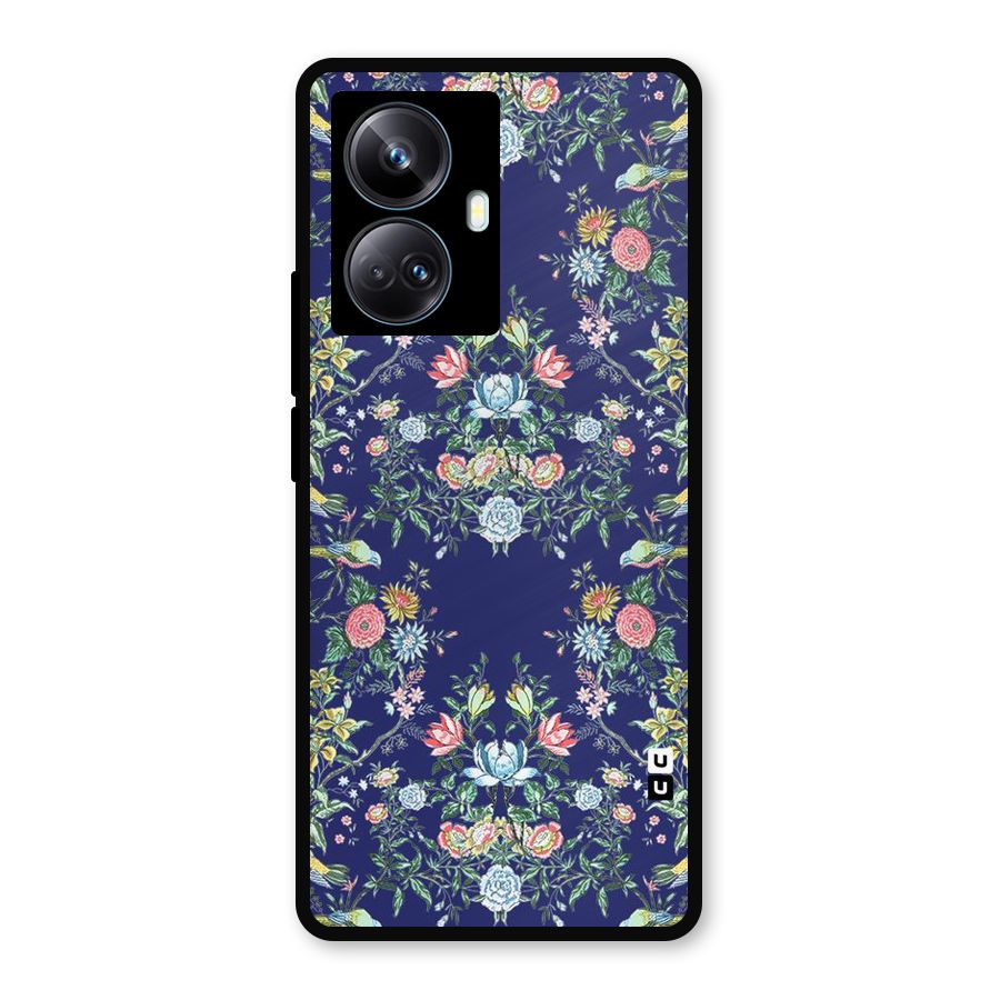 Little Flowers Pattern Metal Back Case for Realme 10 Pro Plus