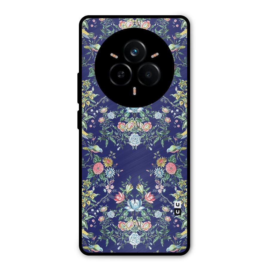 Little Flowers Pattern Metal Back Case for Realme 14 Pro