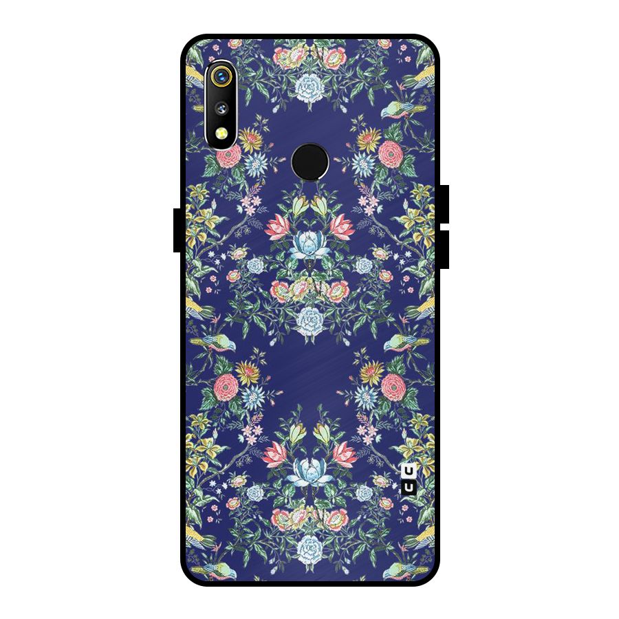 Little Flowers Pattern Metal Back Case for Realme 3i