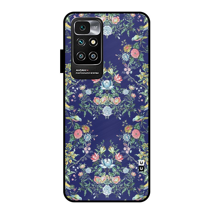 Little Flowers Pattern Metal Back Case for Redmi 10 Prime