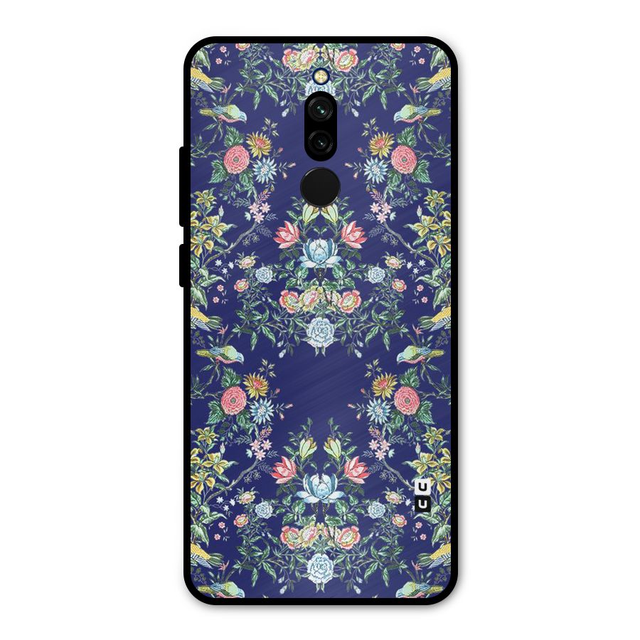 Little Flowers Pattern Metal Back Case for Redmi 8