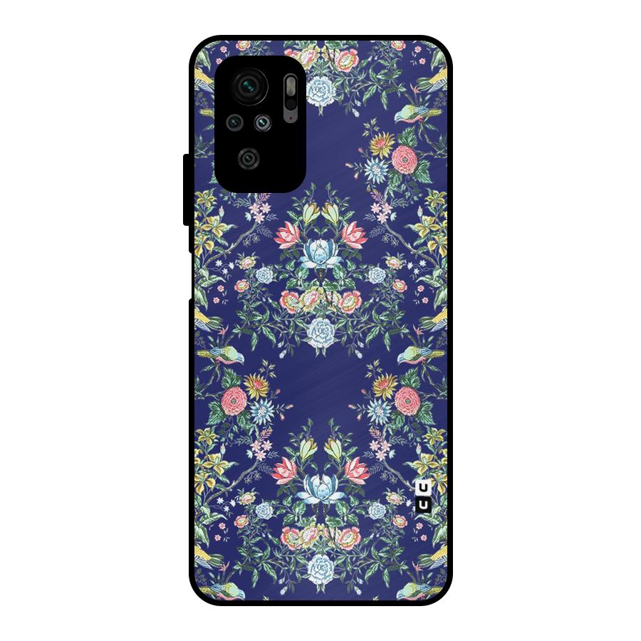 Little Flowers Pattern Metal Back Case for Redmi Note 10S