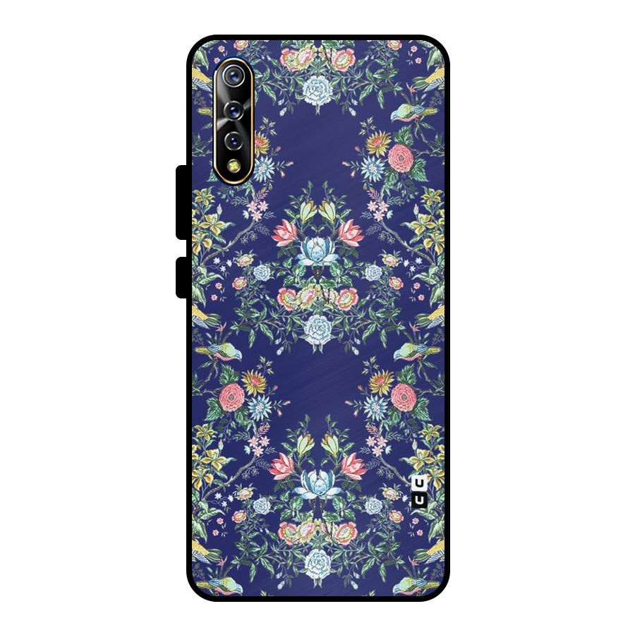 Little Flowers Pattern Metal Back Case for Vivo S1