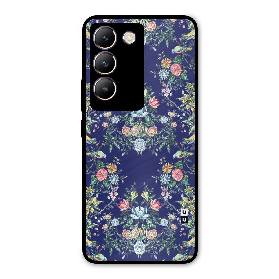 Little Flowers Pattern Metal Back Case for Vivo T3 5G