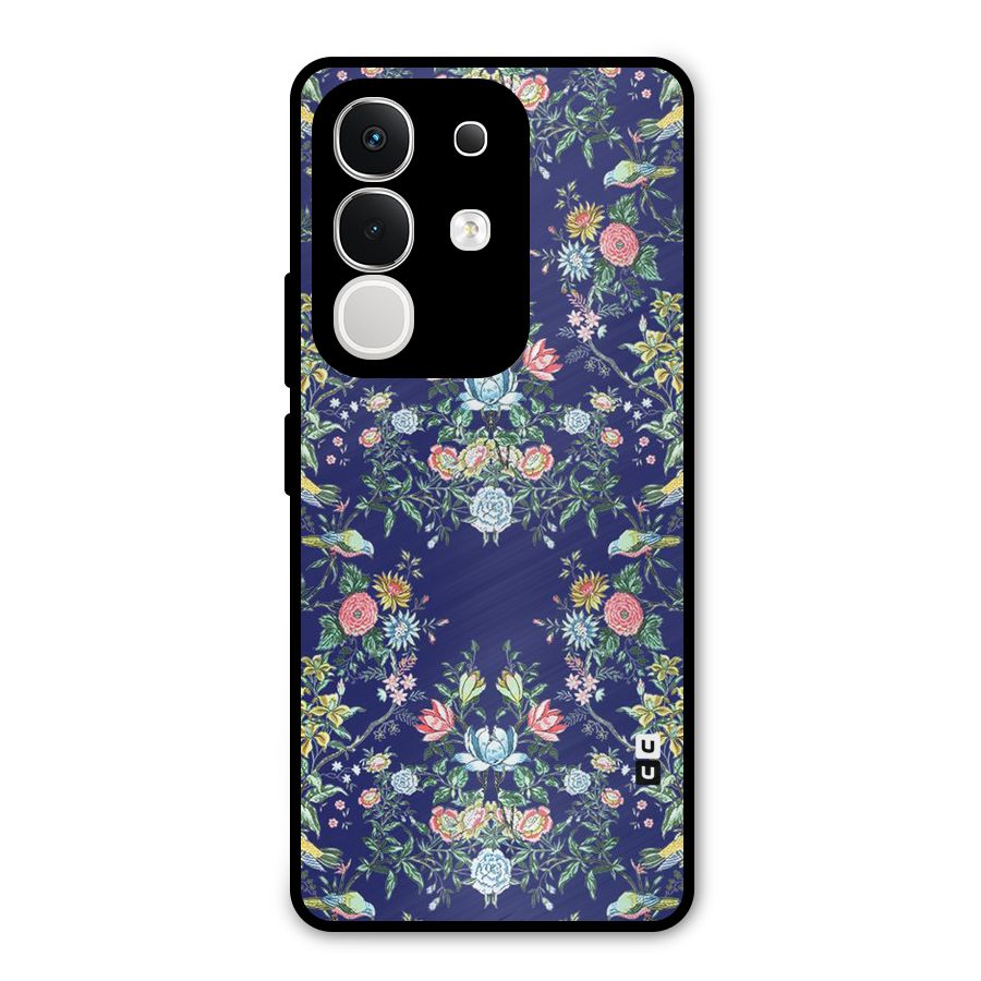 Little Flowers Pattern Metal Back Case for Vivo T4x